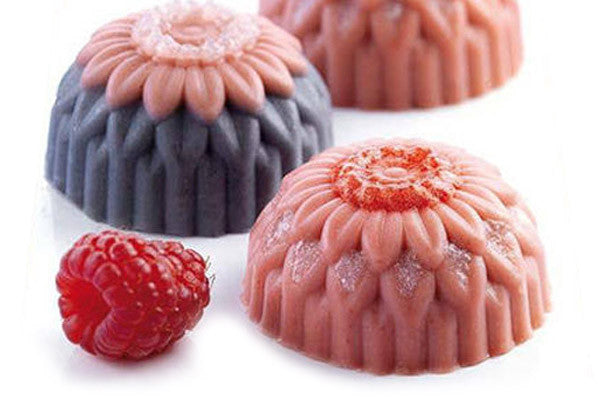 Silikomart Sf073 - Silicone Mould N. 15 Small Dahlia Ø44 H 25 Mm (Pack of 10)