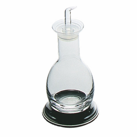 Palace Glass Oil / Vinegar Cruet with stainless steel base By Mepra 200968
