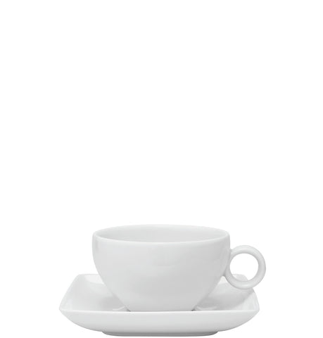 VISTA ALEGRE  Carre White Tea Cup & Saucer 24Cl - Item (21090484)