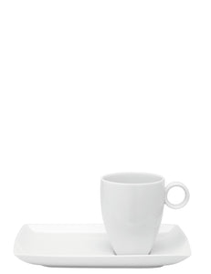 VISTA ALEGRE  Carre White Mug 30 Cl With Platter - Item (21094087)