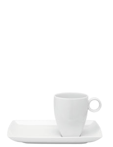 VISTA ALEGRE  Carre White Mug 30 Cl With Platter - Item 21094087