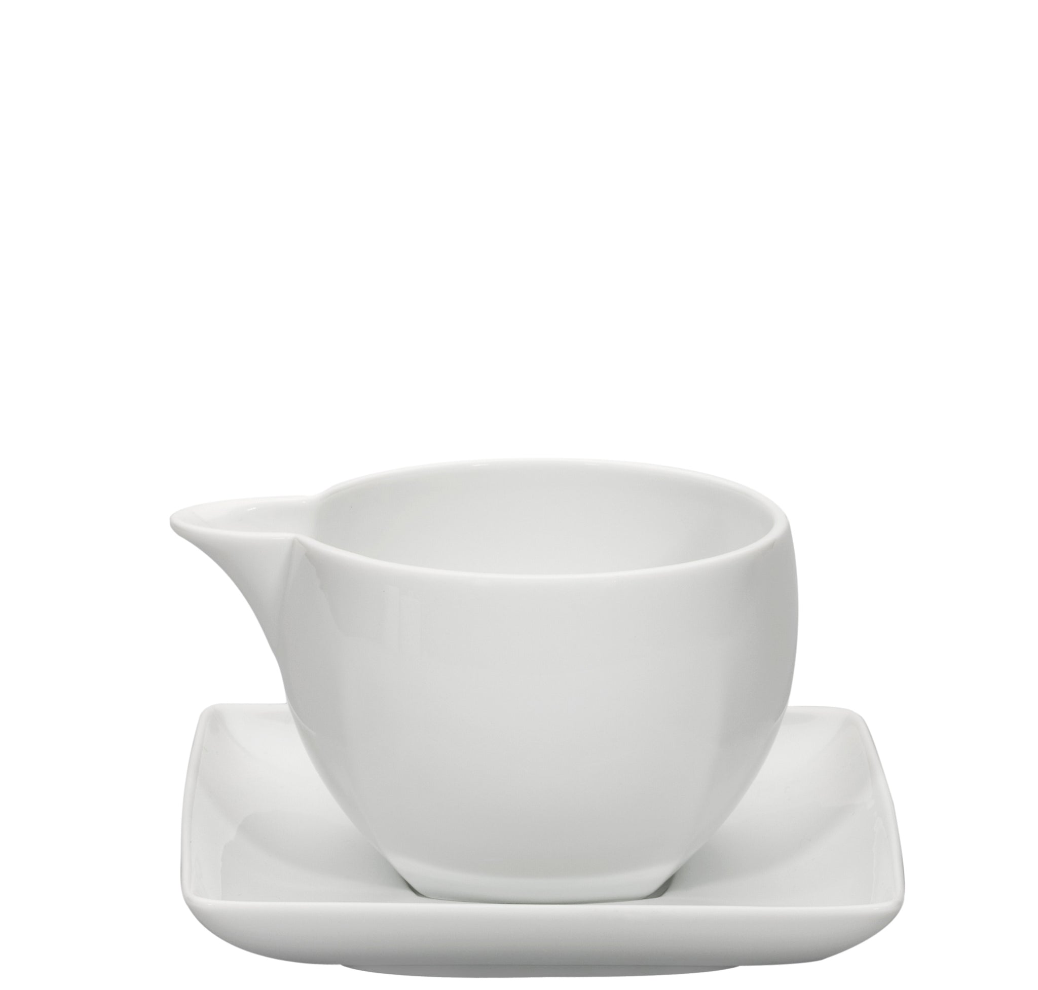 VISTA ALEGRE  Carre White Sauceboat W/Std - Item (21103825)