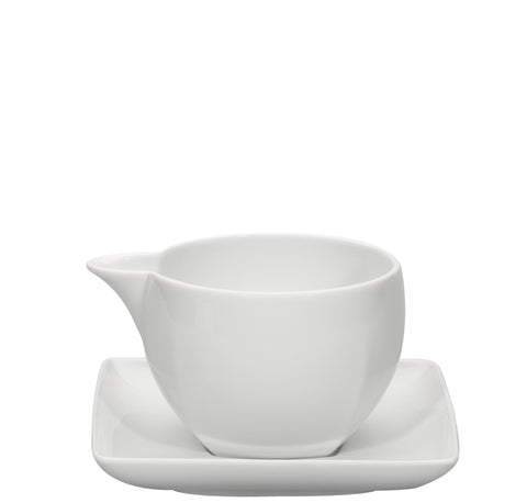 VISTA ALEGRE  Carre White Sauceboat W/Std - Item (21103825)