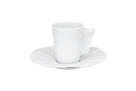 Vista Alegre Matrix Biscuit Coffee Cup & Saucer - Item 21115740