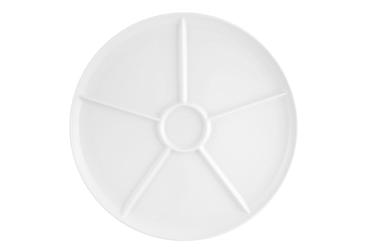 Vista Alegre  Asia Divided Plate Special 1 1/3 White  (21134683)