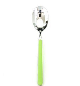 Acid Green Fantasia Us Size Table Spoon (Eu Dessert Spoon) By Mepra (Pack of 12) 10E61104