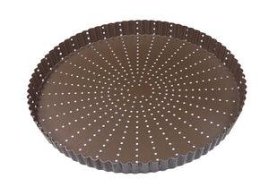 Louis Tellier Gobel Non-Stick Perforated Fluted Tart Mould Diam 9 1/2'' X 1'' H (226331)