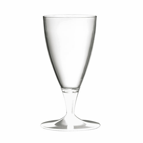 Polycarbonate Beer Glass Clear Bowl with Solid Color Stem and Foot WHITE By Mepra 230534P (Pack of 12)