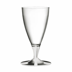 Polycarbonate Beer Glass Clear Bowl with Transparent Color Stem and Foot TRANSPARENT By Mepra 230534W (Pack of 12)