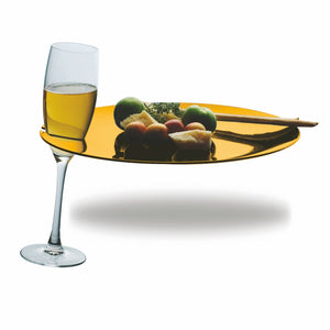 AMBER Polycarbonate Party Tray; Transparent Colors By Mepra 230555A (Pack of 12)