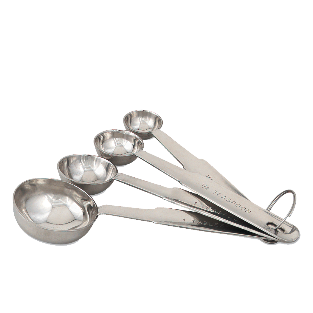 Browne Foodservice SS Heavy Duty Measuring Spoon Set 2316EH (Pack of 12)