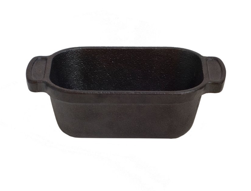 Browne Foodservice THERMALLOY Cast Iron Traditional Mini Rect. 10.5 oz - 310 ml 573758
