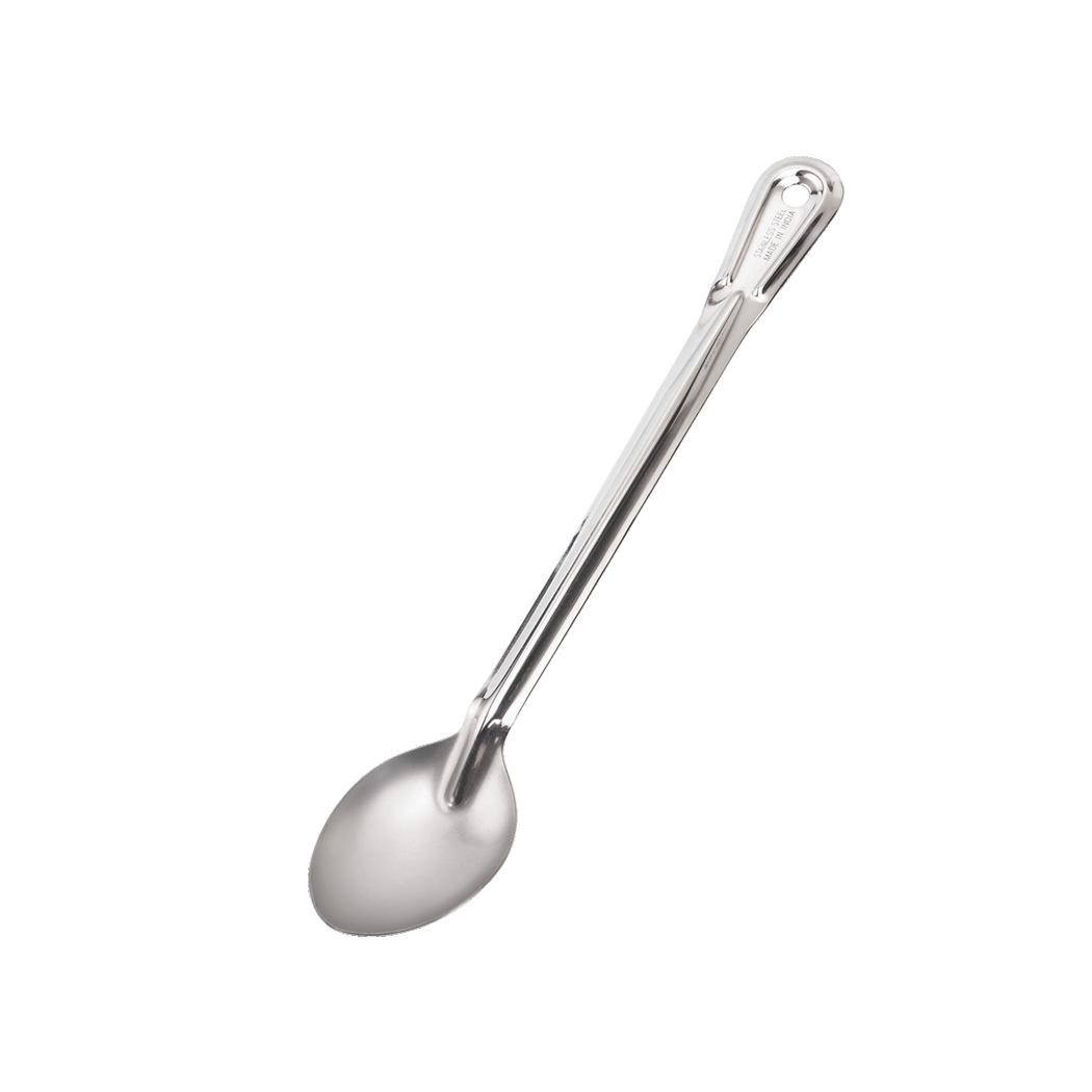 Browne Foodservice 13" SS Solid Spoon-Heavy Gauge 2760 (Pack of 4)