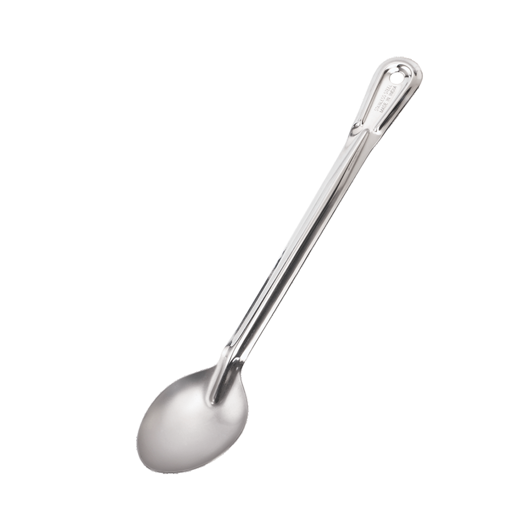Browne Foodservice 15" SS Solid Spoon-Heavy Gauge 2770 (Pack of 4)