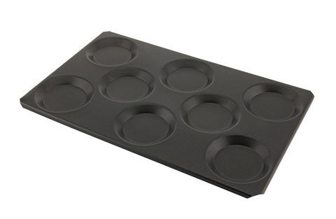 Browne Foodservice Thermalloy Combi 8 Section Baker Full Size Non-stick Aluminum Pack of 3(576209)