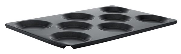Browne Foodservice Thermalloy Combi 8 Section Baker Full Size Non-stick Aluminum Pack of 3(576209)