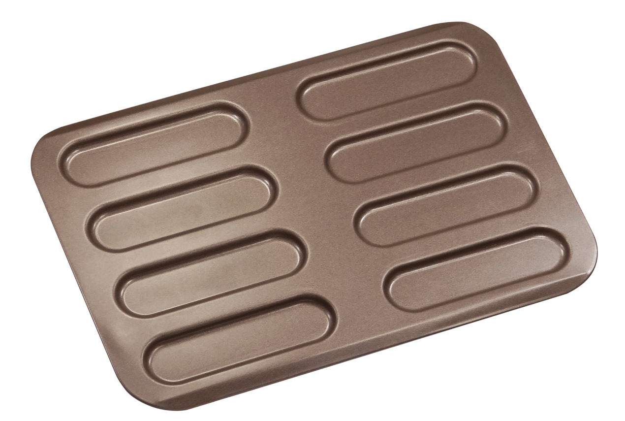 Louis Tellier Gobel Non-Stick 8 Cup Eclair Baking Sheet 12 3/8'' (298510)