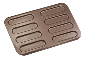 Louis Tellier Gobel Non-Stick 8 Cup Eclair Baking Sheet 12 3/8'' (298510)