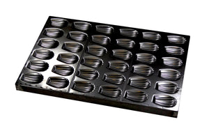 GOBEL Non-stick coating steel madeleines mould - 600 x 400 mm - 36 madeleines 299108