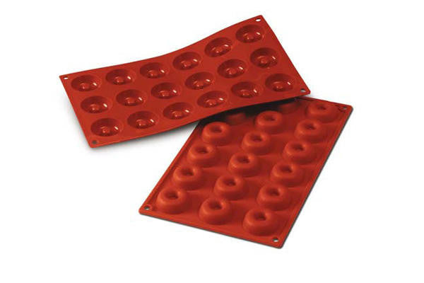 Silikomart SF010 - Silicone Mould N. 18 Small Savarins Ø41 H 12 Mm (Pack of 10)
