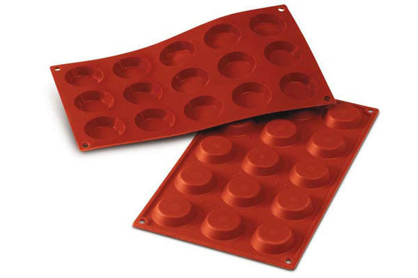 Silikomart SF013 - Silicone Mould N. 15 Tartlets Ø45 H 10 Mm (Pack of 10)