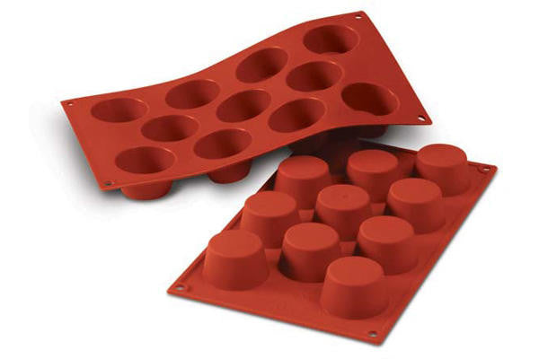 Louis Tellier Silikomart - Silicone Mould N. 11 Small Muffins Ø51 H 28 Mm (SF022)