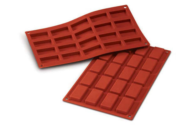 Louis Tellier Silikomart - Siliconflex Mold, Mini-Financier (SF025)