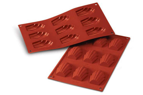 Silikomart SF032 - Silicone Mould N. 9 Madeleine 68x45 H 17 Mm (Pack of 10)