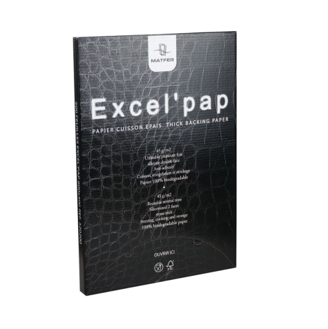 Matfer Bourgeat "Excel’pap" Baking Paper 23 3/4” X 15 3/4” (45 G/m²) 320200 Box of 500 pcs 320200