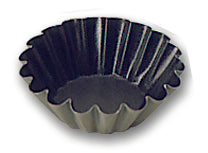 Matfer Bourgeat Exopan Steel Non-stick Small Flute Brioche Mold 3 1/6" 330646 (Pack of 12)