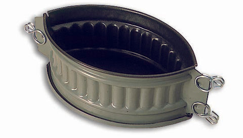 Matfer Bourgeat Steel Non-stick Oval Pate Mold 8 1/4" X 5 1/2" 331294