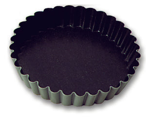 Matfer Bourgeat Steel Non-stick Fluted Tartlet Mold 3 3/8" 331611 (Pack of 12)