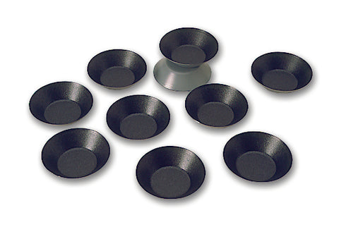 Matfer Bourgeat Steel Non-stick Plain Round Deep Tartlet Mold 1 3/4” 332691 (Pack of 25)