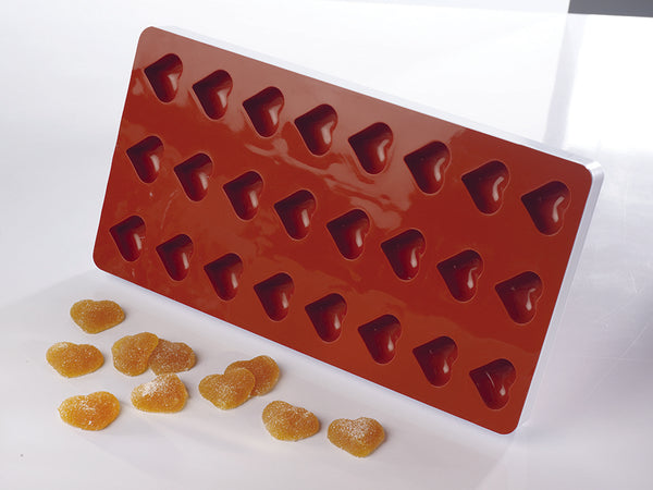 Matfer Bourgeat Fruit Jelly Flexible Heart Mold (339016)