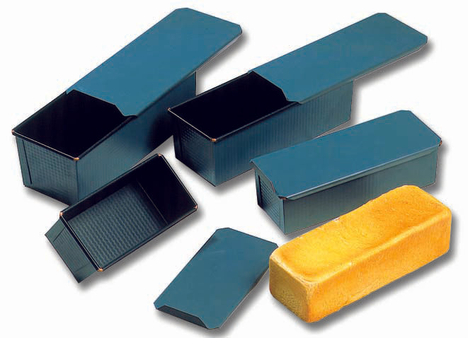 Matfer Bourgeat Exopan Steel Bread Mold/Loaf Pan with Lid, Nonstick, 9 3/4"x3 1/2" (340854)