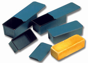Matfer Bourgeat Exopan Steel Bread Mold/Loaf Pan with Lid Nonstick 7 1/4"x3 1/3" (340853)