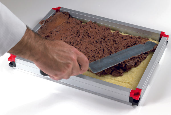 Matfer Bourgeat Stackable Mousse Frame Set 22 1/2" X 14 1/2"(Includes 1 Sheet and 3 Frames)(370100)