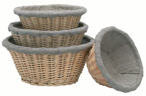 Matfer Bourgeat Banneton Linen Lined Basket 8 1/4" 118510