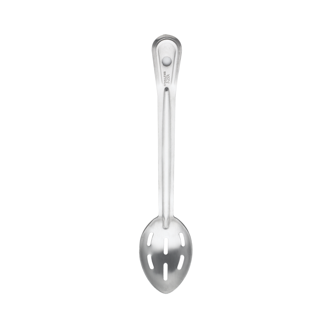 Browne Foodservice RENAISSANCE Spoon, Slotted SS 13"/33cm 4764 (Pack of 4)