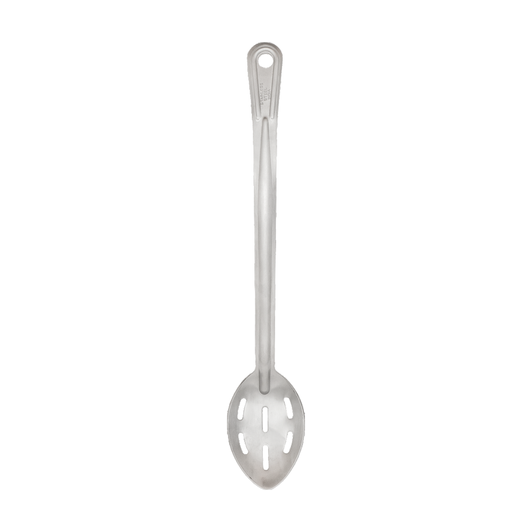 Browne Foodservice RENAISSANCE Spoon, Curved Slotted SS 13"/13cm 4767 (Pack of 4)