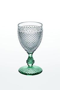 VISTA ALEGRE  Bicos Bicolor Goblet With Mint Stem - Item 49000429
