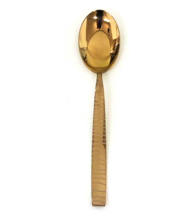 Tigre Us Size Table Spoon (Eu Dessert Spoon) Bronzo By Mepra  (Pack of 12) 10981104