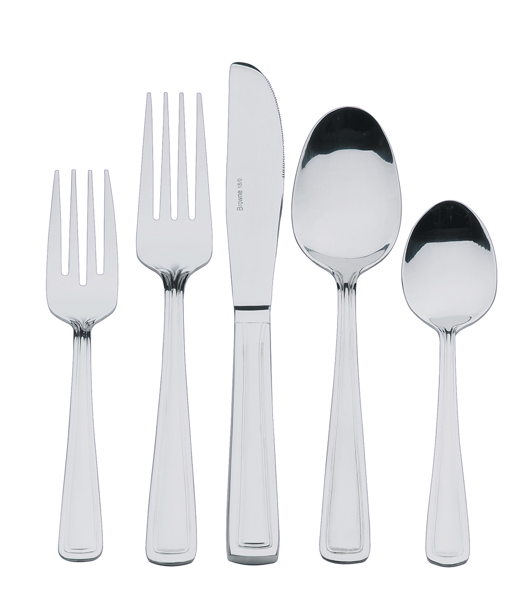 Browne Foodservice ROYAL Dinner Fork 18/0 SS 7.4"/18.7cm 502603 (Pack of 12)