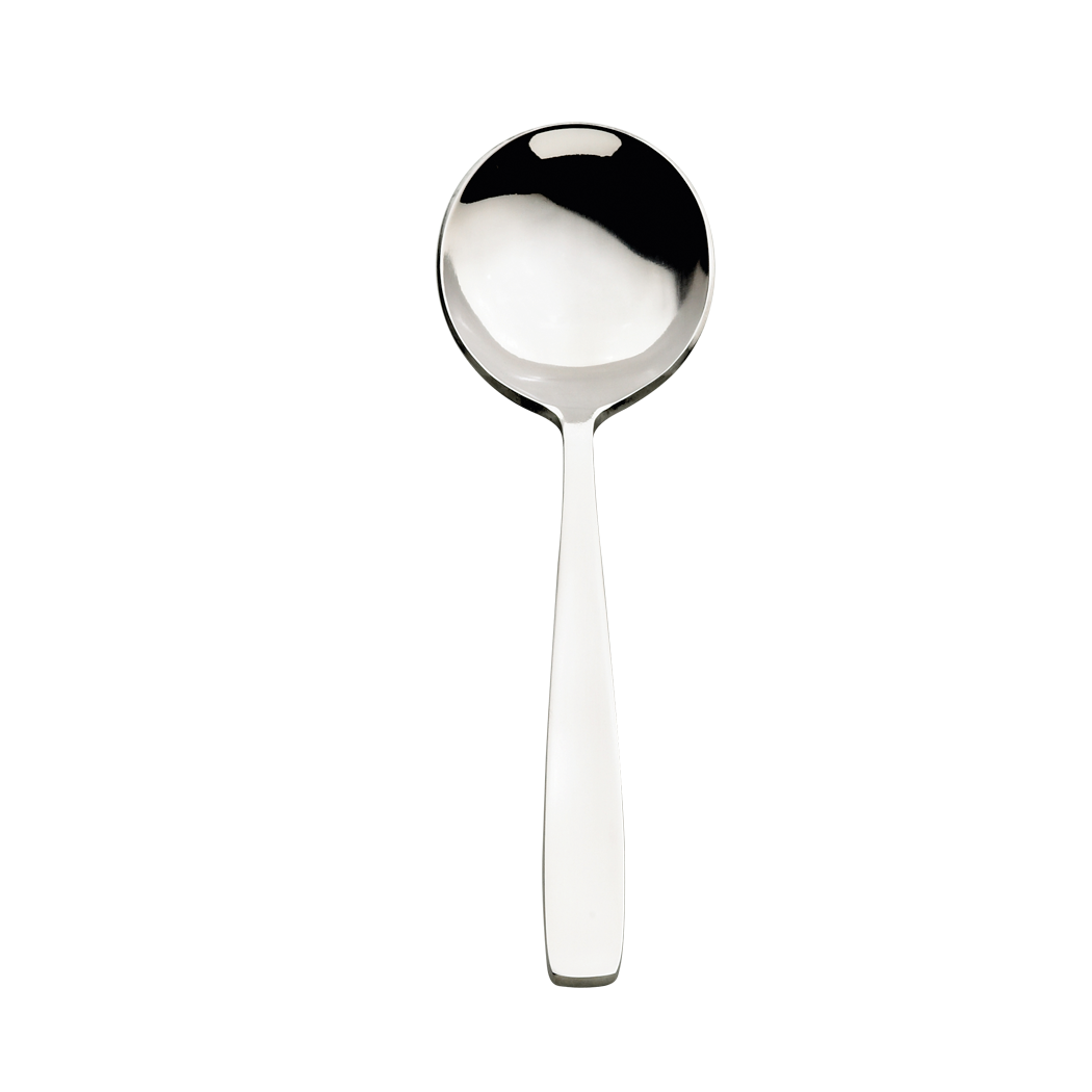 Browne Foodservice MODENA Round Soup Spoon 18/10 SS 7"/17.8cm 503013 (Pack of 12)
