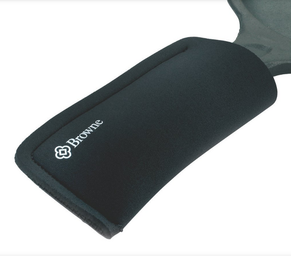 Browne Foodservice Pan Handle Sleeve, FLXaPrene 6"L x 3"W, Black 5439002