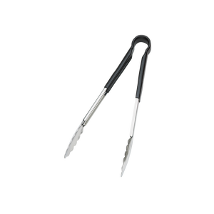 Browne Foodservice 9" Tong w/Black Coated Handle 5511BK (Pack of 6)