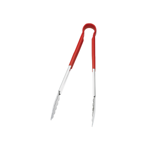 Browne Foodservice 9" Tong w/Red Coated Handle 5511RD (Pack of 6)