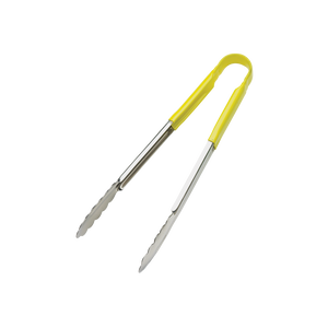 Browne Foodservice 9" Tong W/yellow Coated Handle 5511Yl(Pack of 12)