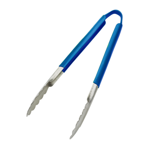 Browne Foodservice 12" Tong w/Blue Coated Handle 5512BL (Pack of 6)