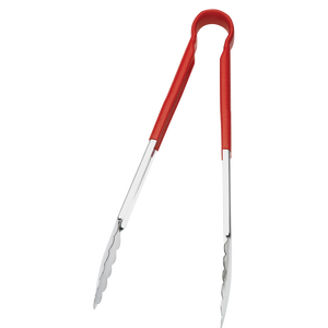 Browne Foodservice 16" Tong w/Red Coated Handle 5513RD (Pack of 6)